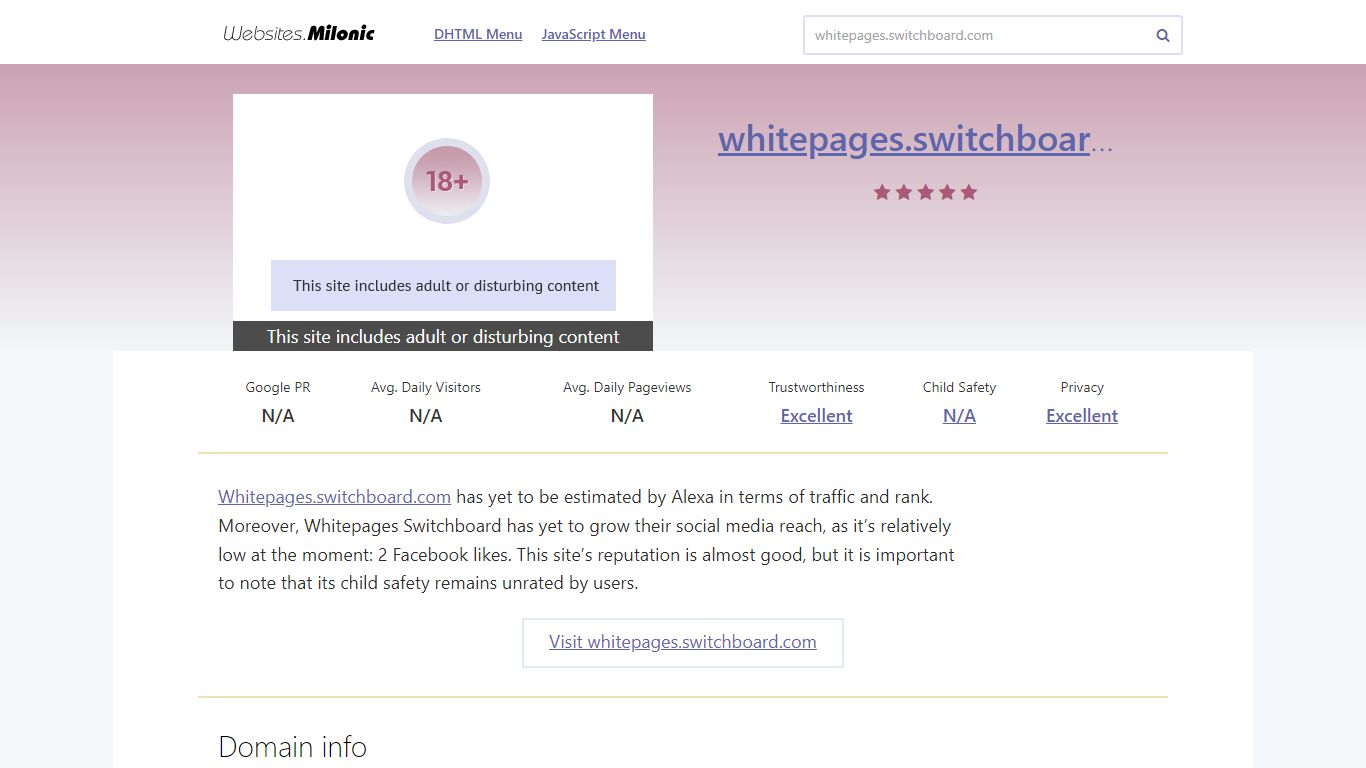 Whitepages.switchboard.com website. Internet Phonebook – Find Phone ...