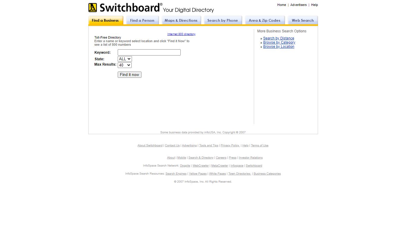 Yellow Pages, White Pages, Maps, and more - Switchboard.com